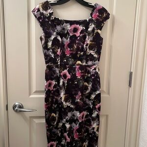 MILLY. floral cocktail dress. Size 2. Like new condition